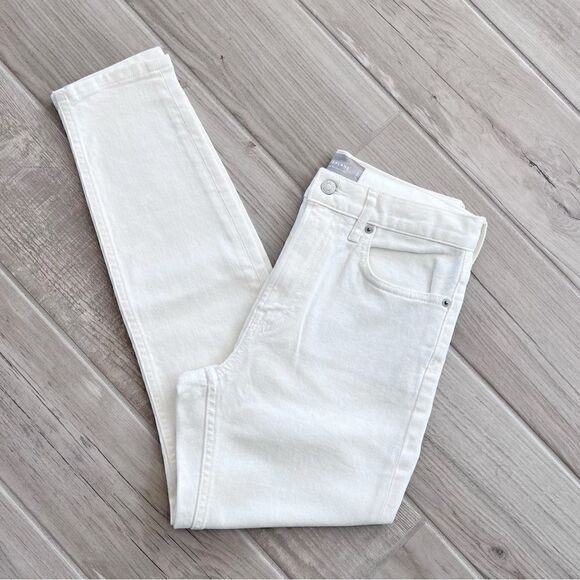 NEW Everlane The High Rise Skinny Jean White 27 Regular - Picture 6 of 9